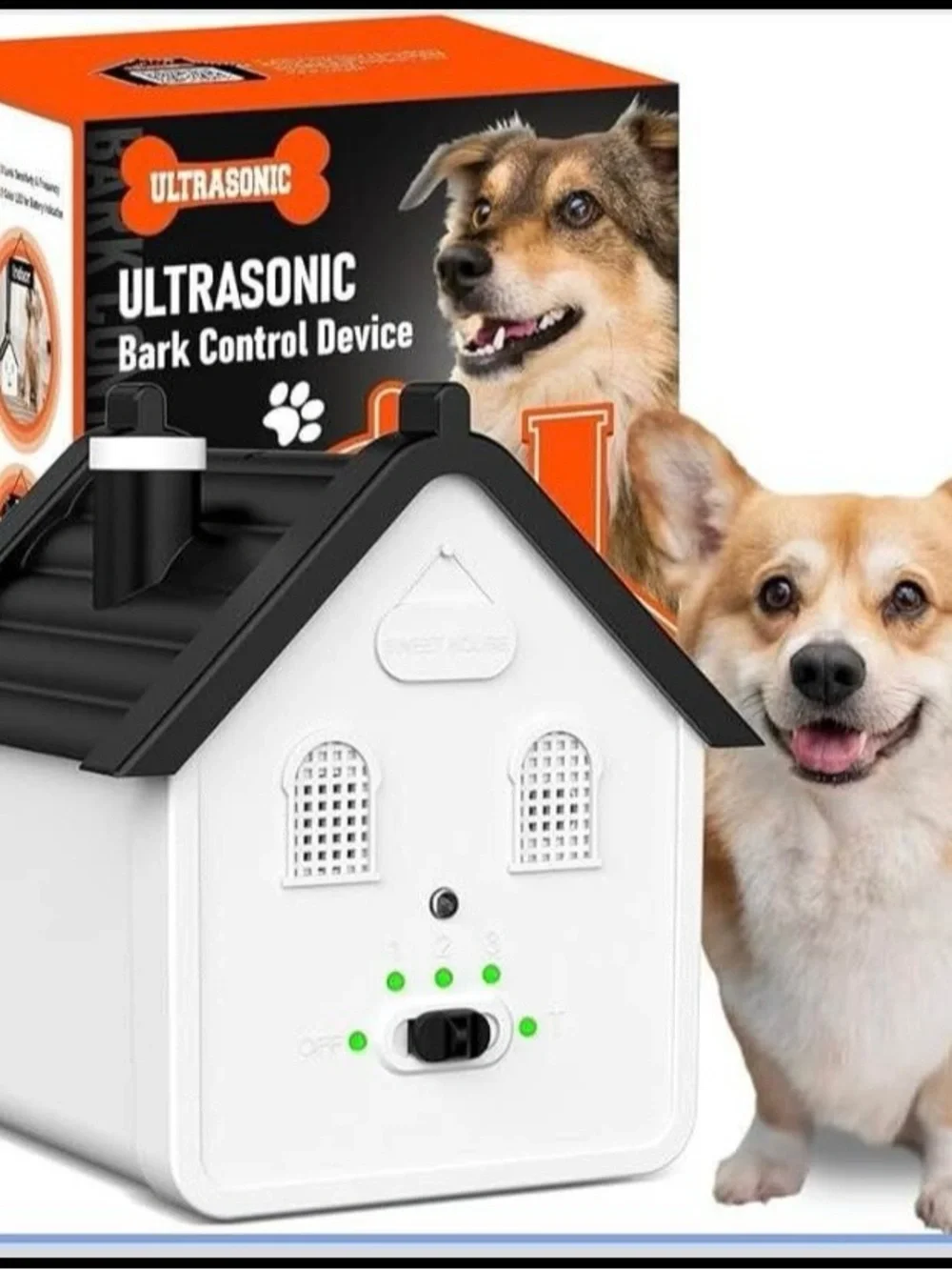NEW - Effective Anti Dog Barking Deterrent - 3 Adj Levels Bark Control Device